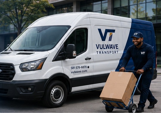 Van Vulwave Transport avec livreur